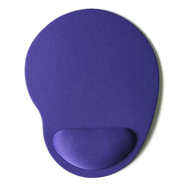 Practical mouse pad with soft cushion against carpal tunnel - several colors