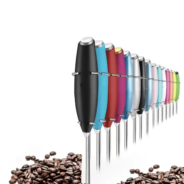 Advanced handmade electric milk whipped creamer made of titanium - random color