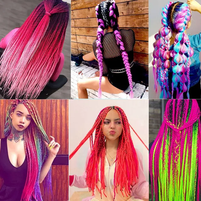 Luxurious coloured ladies braids - more colours