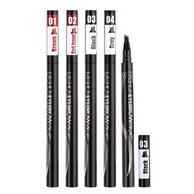 Crayon liquide waterproof pour dessiner les sourcils - peigne