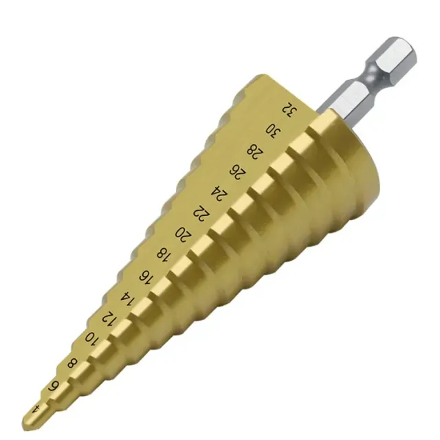 Scale drill 4-12mm 4-20mm 4-32mm HSS steel 4241 with titanium coating