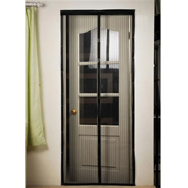 Magnetic net curtain for doors black 100x210cm