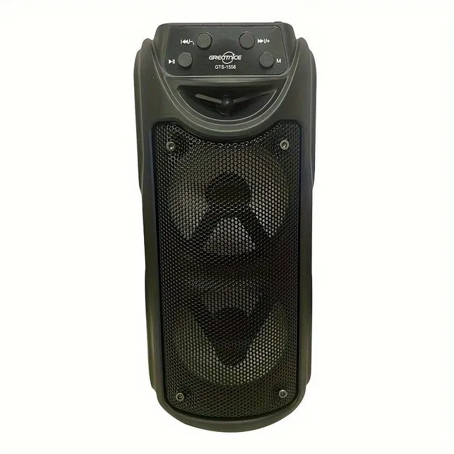 Large wireless speaker with LED light and microphone