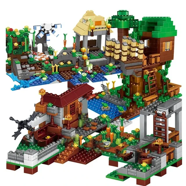 Trendy children's building set in the popular game Minecraft