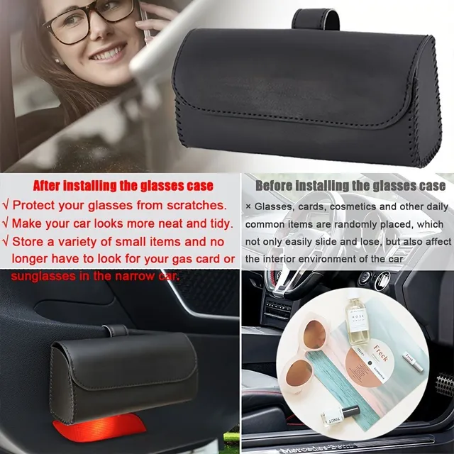 Car sunglasses holder, Glasses organizer, Glasses case, Unisex, Universal