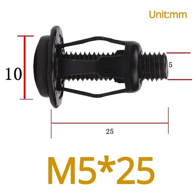 Black Carbon Steel Petal Rivets Lock Nut Screw Hollow Iron Aluminum Rivet Gun Riveter Fixed License Plate for Car Screw M4 M5 M6