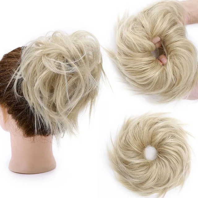 Postiche pour cheveux - chignon avec élastique