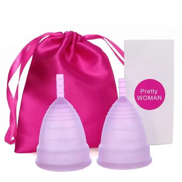 Menstrual cup 2 pcs with bag