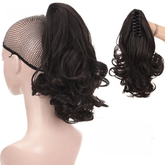 Women's fashion hairpiece on a clip for comfortable wearing
