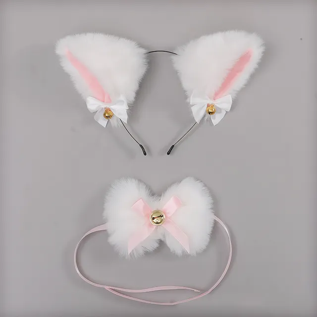 Fox Cat Ears Headband Choker Cosplay Accessory