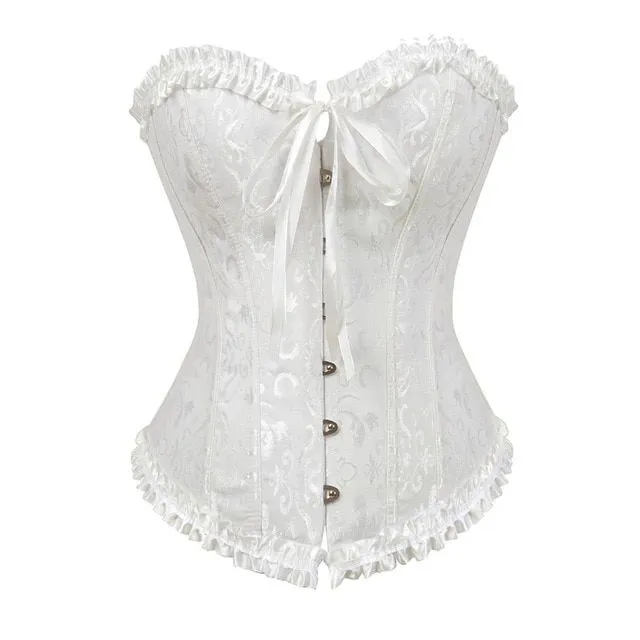 Women's seductive corset 819white m