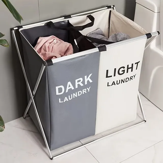 1pc 35litre Basket On Laundry, Classic Laundry, Foldable Basket On Laundry With Aluminium Frame, Portable Waterproof Saving Basket On Dirty Laundry To Bathroom, Bedroom A Home, Home Organization &amp; Storage Needs To Bathroom Bedroom Living Room Dorm