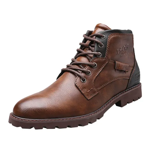 Miracle Men's Leather Shoes 43 brown