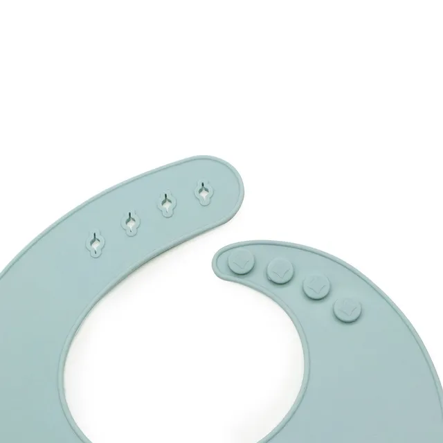 Set de repas en silicone coloré pour enfants - bavoir + bol avec ventouse et cuillère