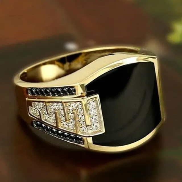 Men's Luxury Larger Ring With Pebbles