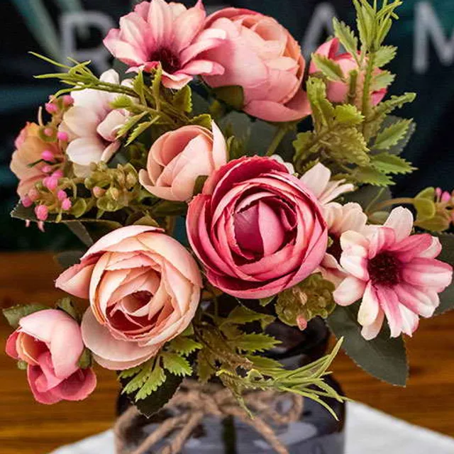 Luxury retro artificial flowers - decoration