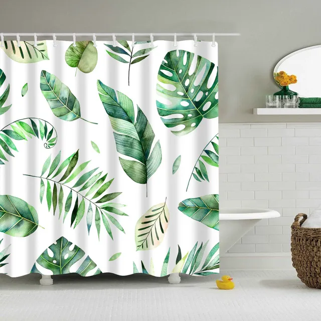 Shower curtain with nature motif 20