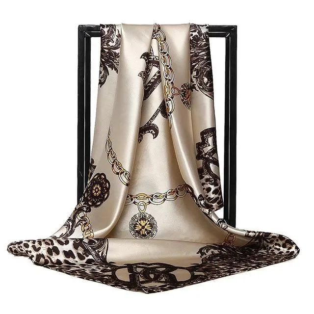 Ladies luxury square scarf