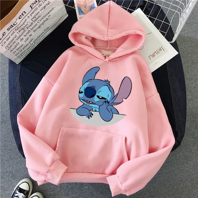 Női sportos pulóver Stitch