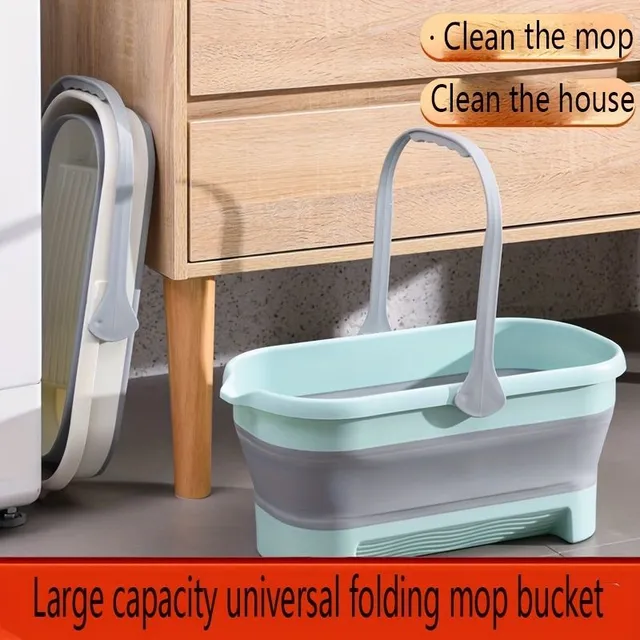 Mop tank 1 pcs, folding bucket, rectangular shape, for household use