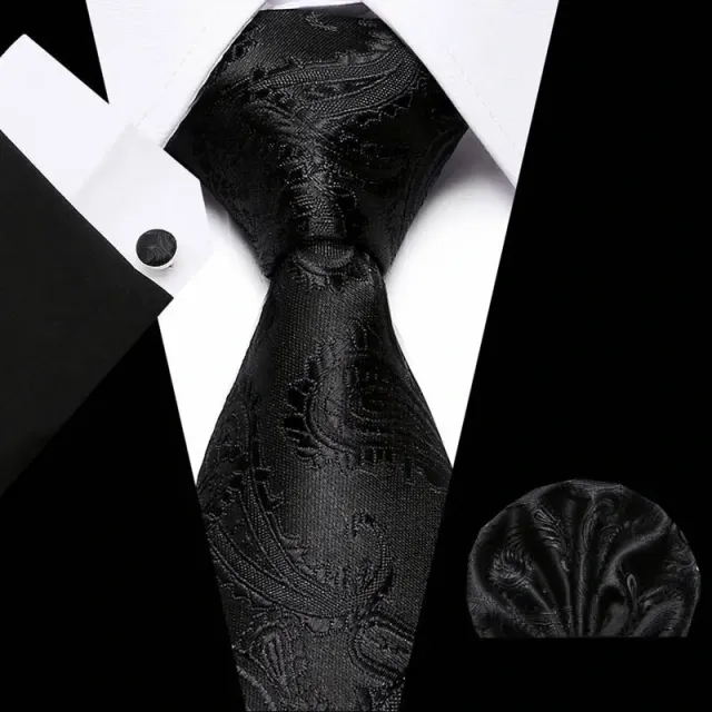 Men's formal luxury set | Tie, Handkerchief, Cufflinks