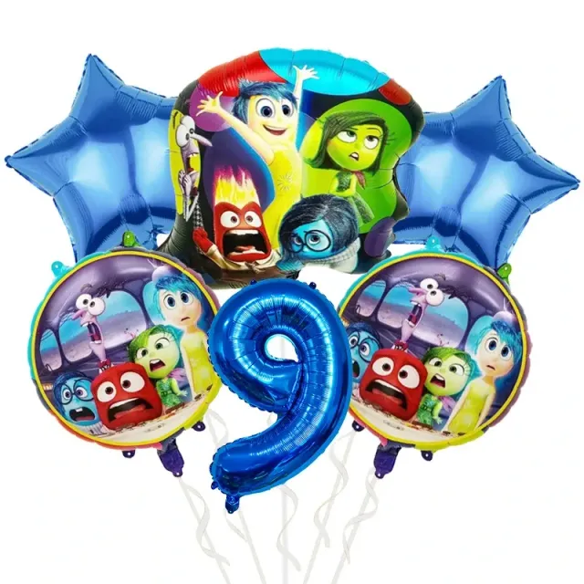 Décorations de fête d'anniversaire pour enfants et vaisselle jetable sur le thème du film d'animation préféré Vice-Versa 2 - Inside Out 2