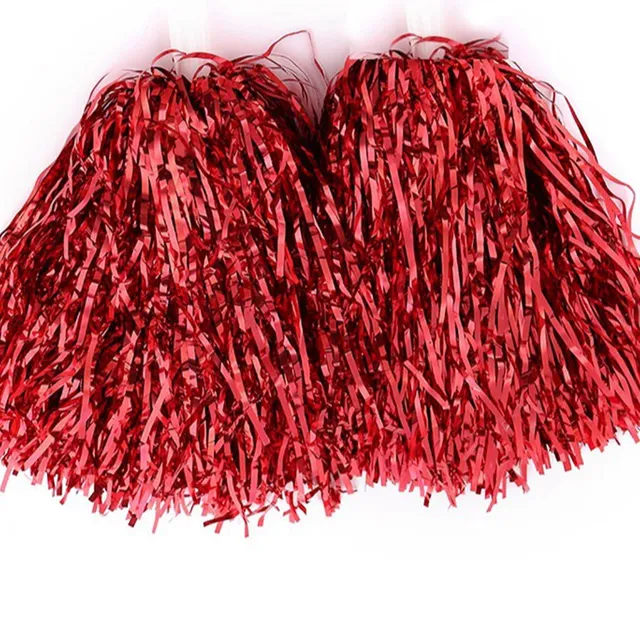 Pompons pour cheerleaders ou majorettes - plusieurs couleurs au choix