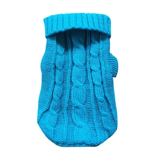 Sweater for cats light-blue xl