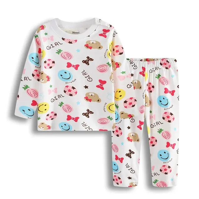 Children's pajamas for boys and girls with long sleeves (3-24 months)