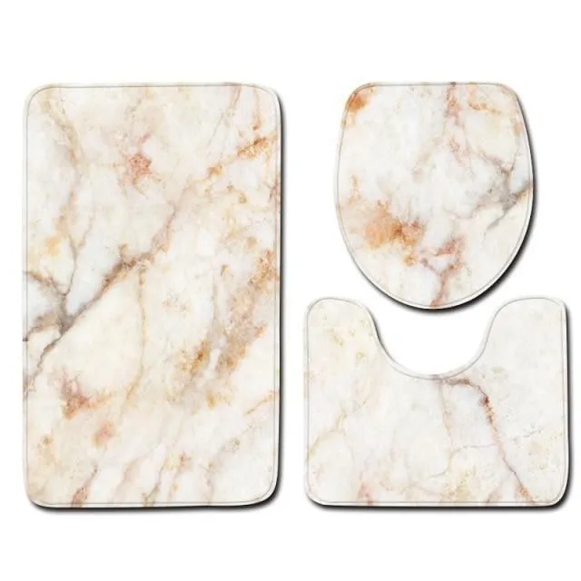 Bathroom set with marble pattern c003 40x60cm