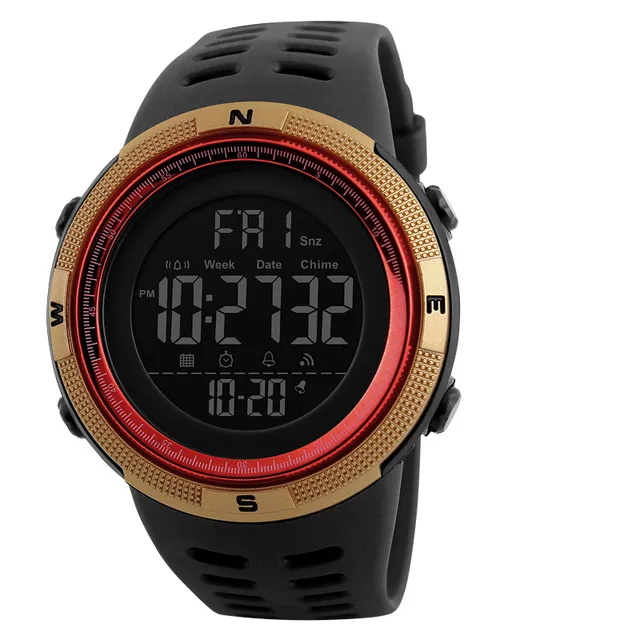 Multifunction waterproof digital watch