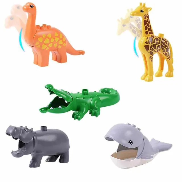 Set de figurine animale pentru construcție