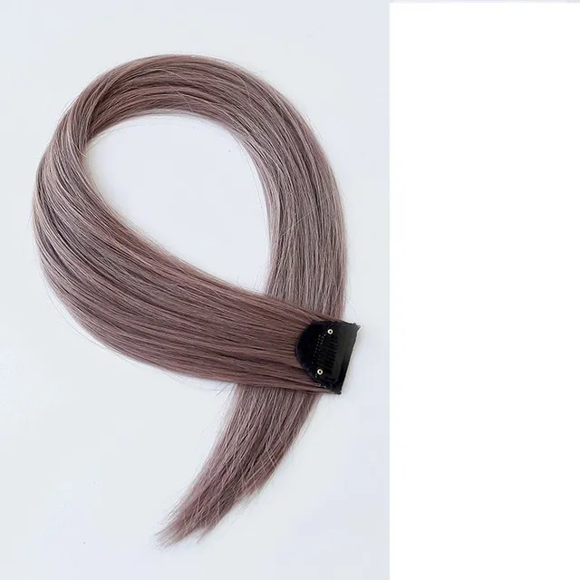 Colored artificial hair extensions soft to the hair creating a trendy look Alinafe