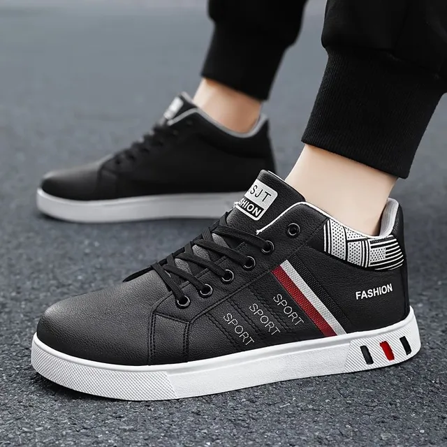 Men's ankle skateboarding shoes for leisure - non-slip