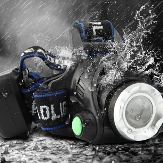 Universal waterproof hiking headlamp