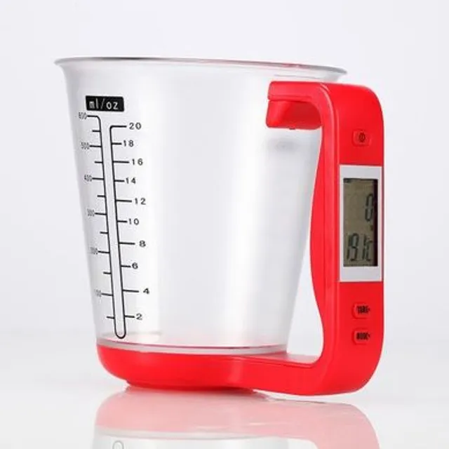 Digital scale and measuring cup in one - 3 colours