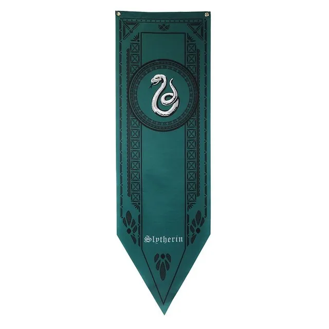 Decorative wall flag with the popular motif of the Harry Potter series