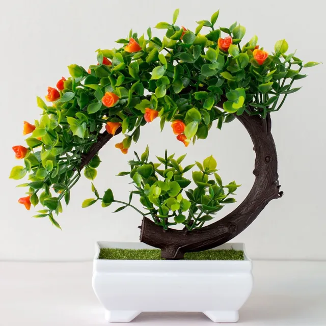 Sztuczne bonsai w garnku