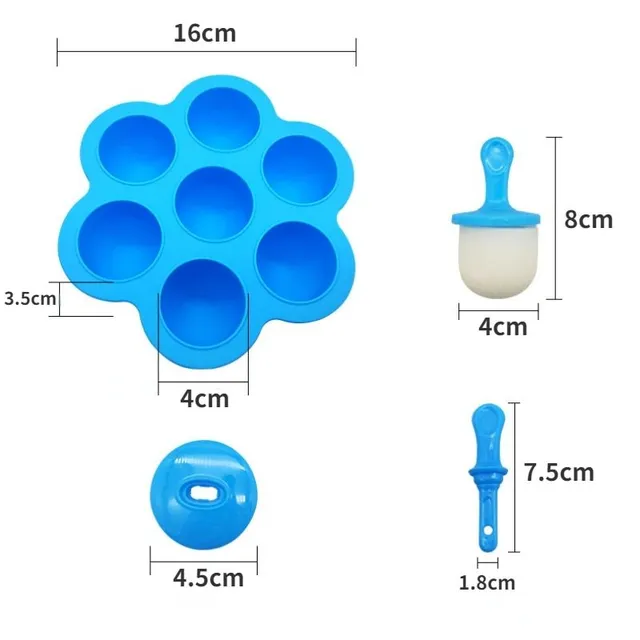Formă pentru înghețată sau fabrică de gheață acasă - diferite culori