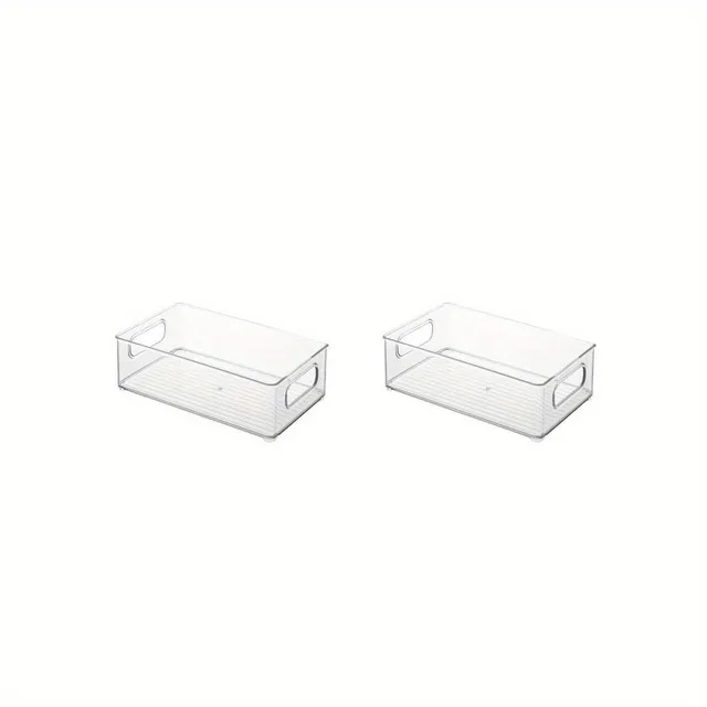 2/4/6Ks Transparent Refrigerator Storage Box, Portable Storage Container