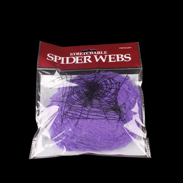 Spooky decorative wind-up spider web for Halloween