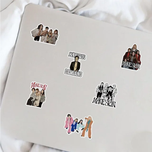 50 pcs laptop sticker with Maneskin themes