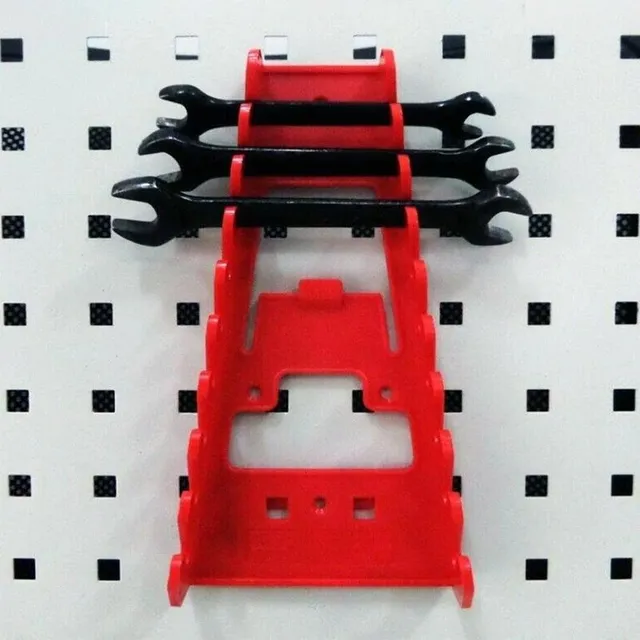 A wall-to-wall tool organizer