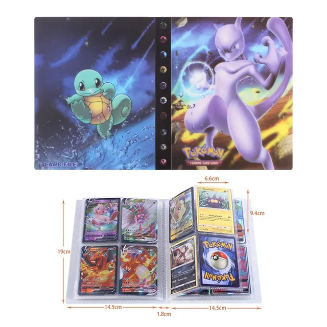 Anime album gyűjtő kártyákhoz Pokémon VMax