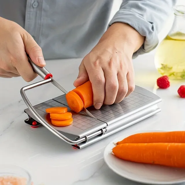 Professional cheese cutter with adjustable cutting thickness