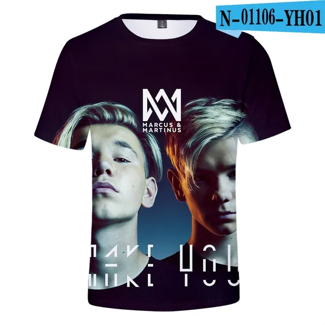 Modern 3D T-shirt for Marcus Martinus fans 002 XS