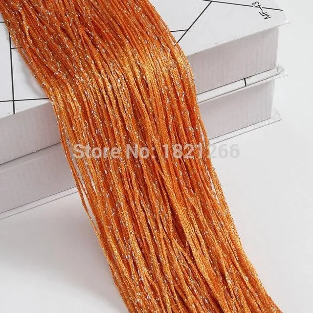 The glittering curtain orange 3x1m