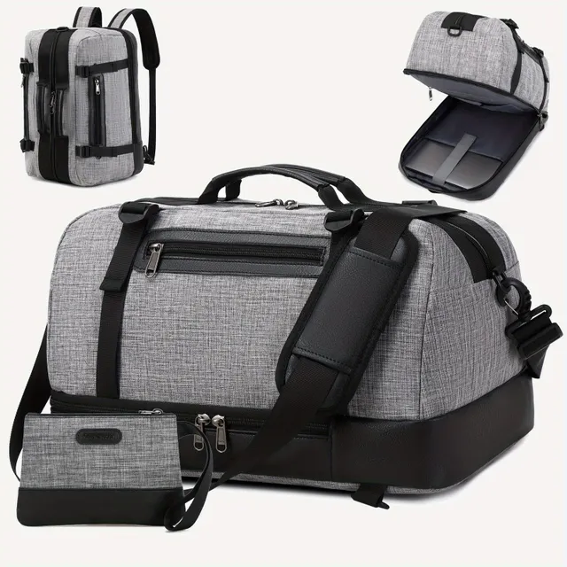 Multifunctional travel bag, sports bag for gym, spacious weekend travel bag