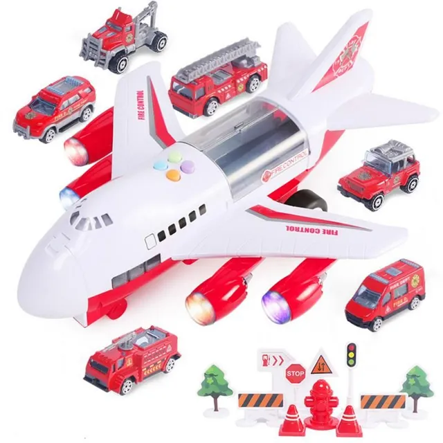 Children's toy airplane - firefighters, police