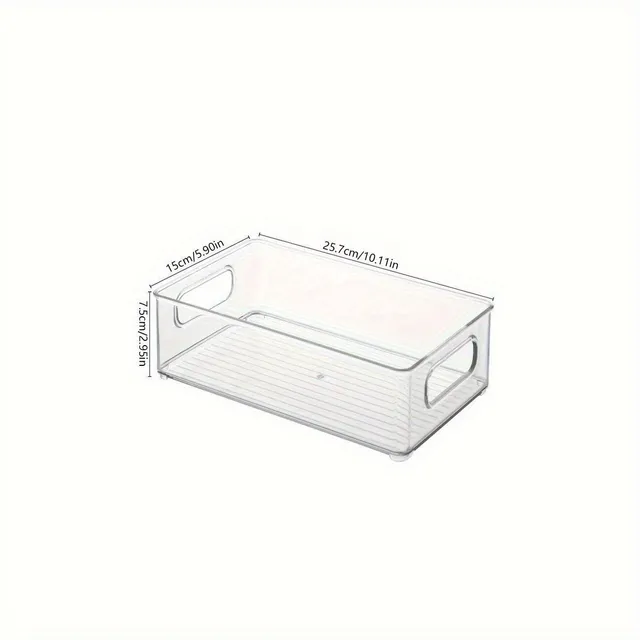 2/4/6Ks Priehľadný box na uchovávanie chladničiek, Prenosný zásobník na uchovávanie